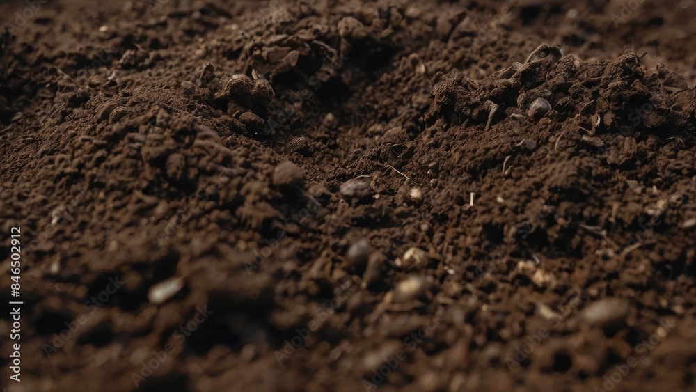 Natural Brown Dirt Macro Shot Natural Brown Dirt Macro Shot