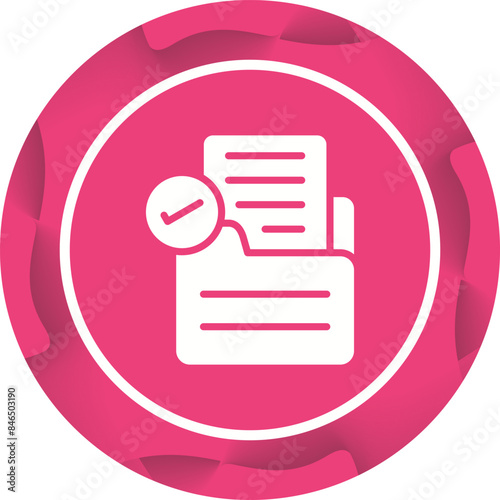 Document Approval Vector Icon