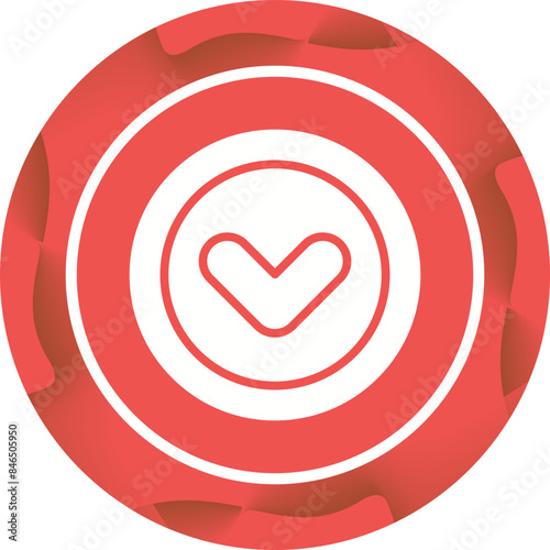 Angle Down Vector Icon