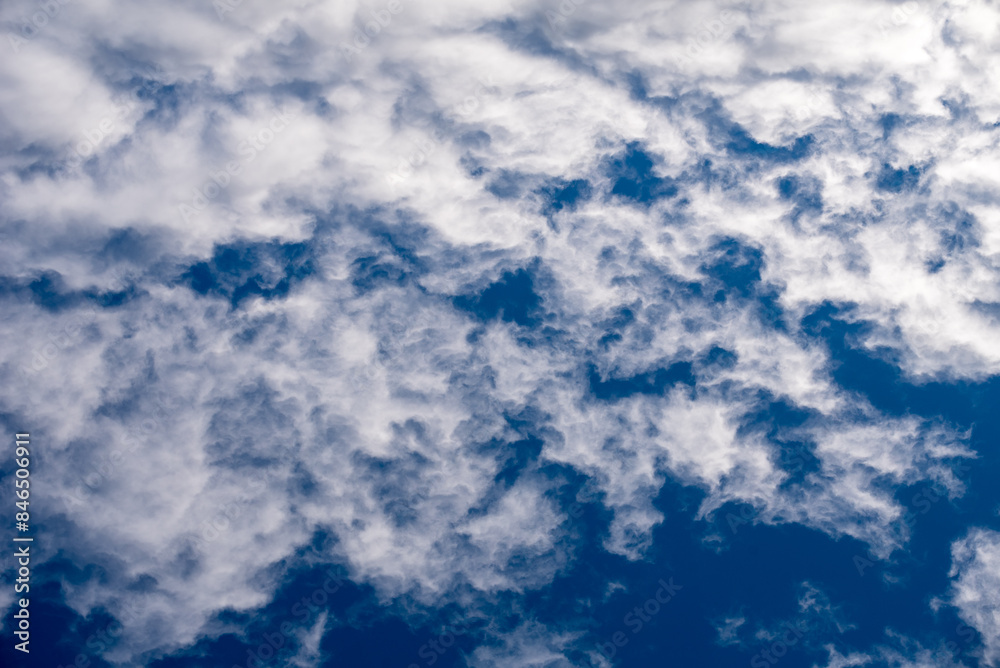 pattern blue day sky with white clouds