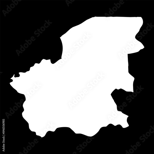 Oio region map, administrative division of Guinea Bissau. Vector illustration. photo