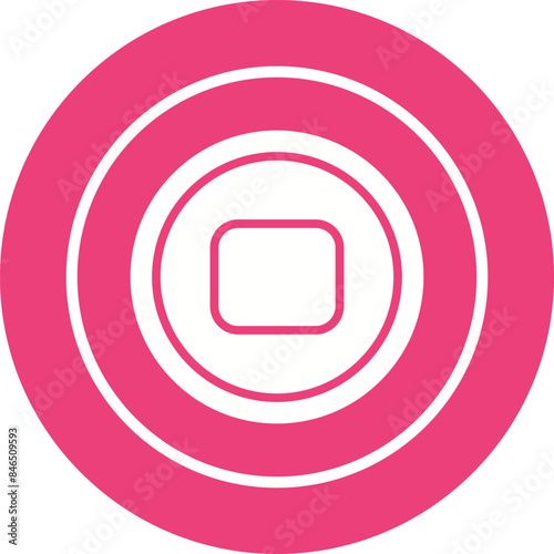 Stop Button Vector Icon