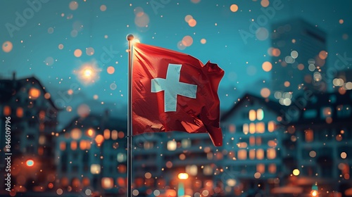 swiss flag photo