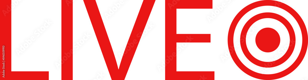 Live streaming icon . Live broadcast video broadcasting icon. Red button sign for news, shows, video, TV, movies. Vector illustration . Live streaming icon . Live broadcast video broadcasting icon. Red button sign for news, shows, video, TV, movies. Vector illustration .