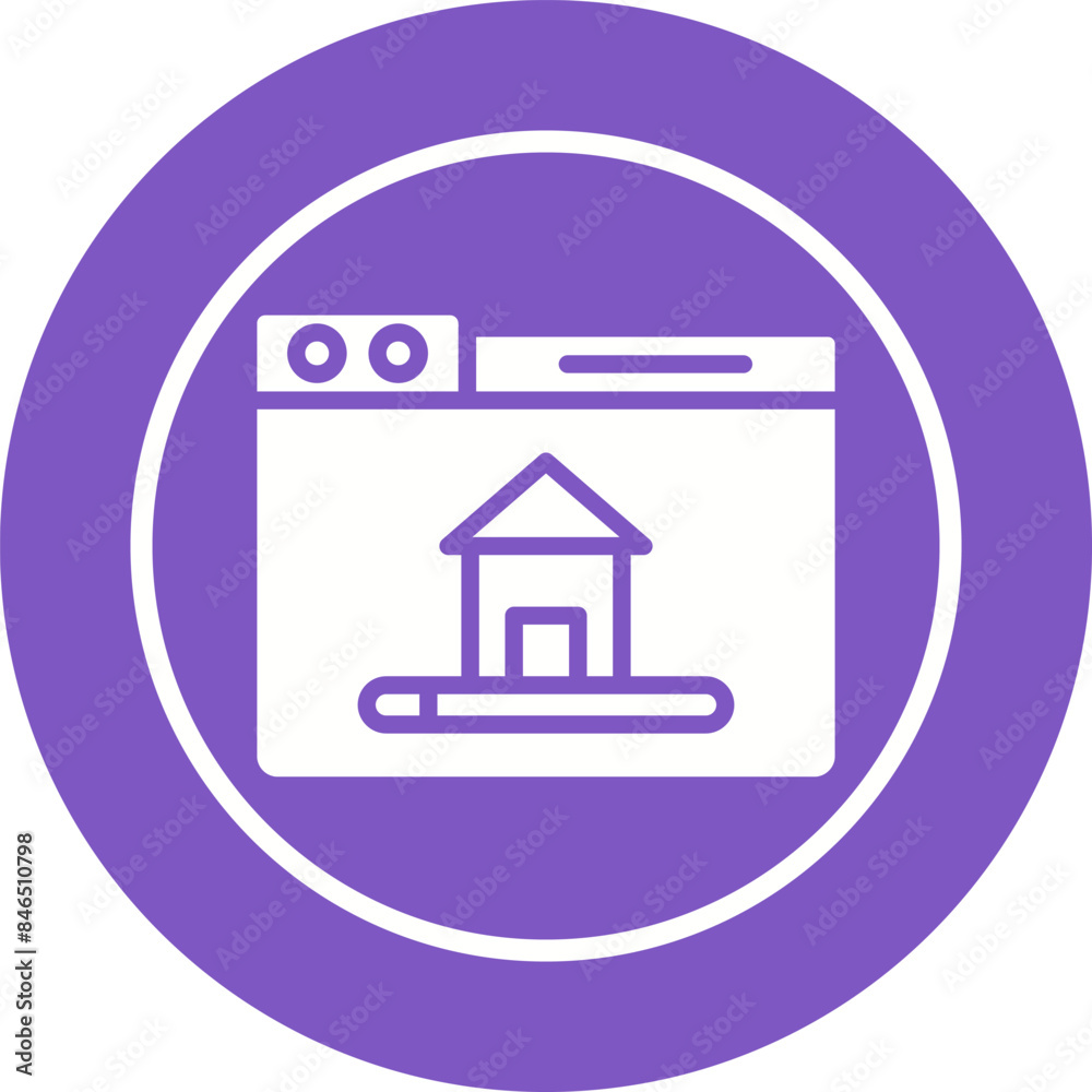 Domain Name Vector Icon Domain Name Vector Icon