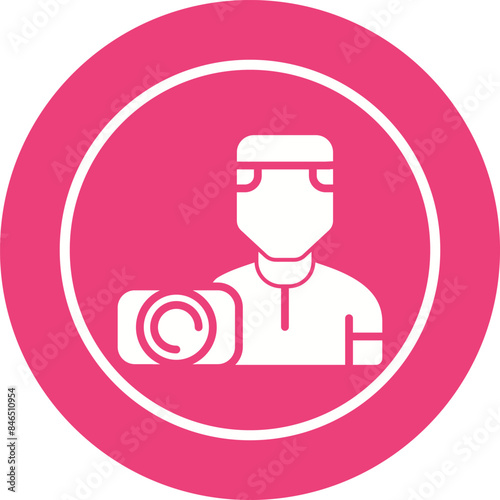 Camera man Vector Icon
