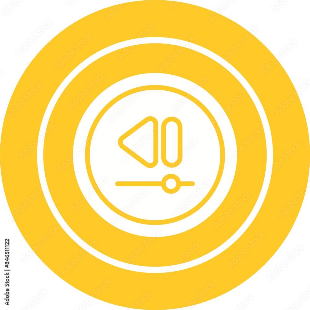 Video Rewind Button Vector Icon Video Rewind Button Vector Icon