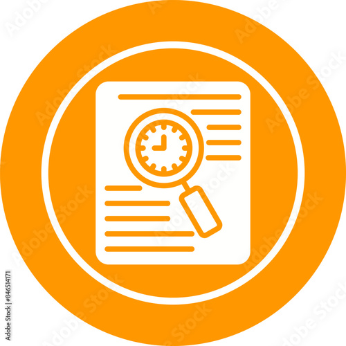 Document Tracking Vector Icon