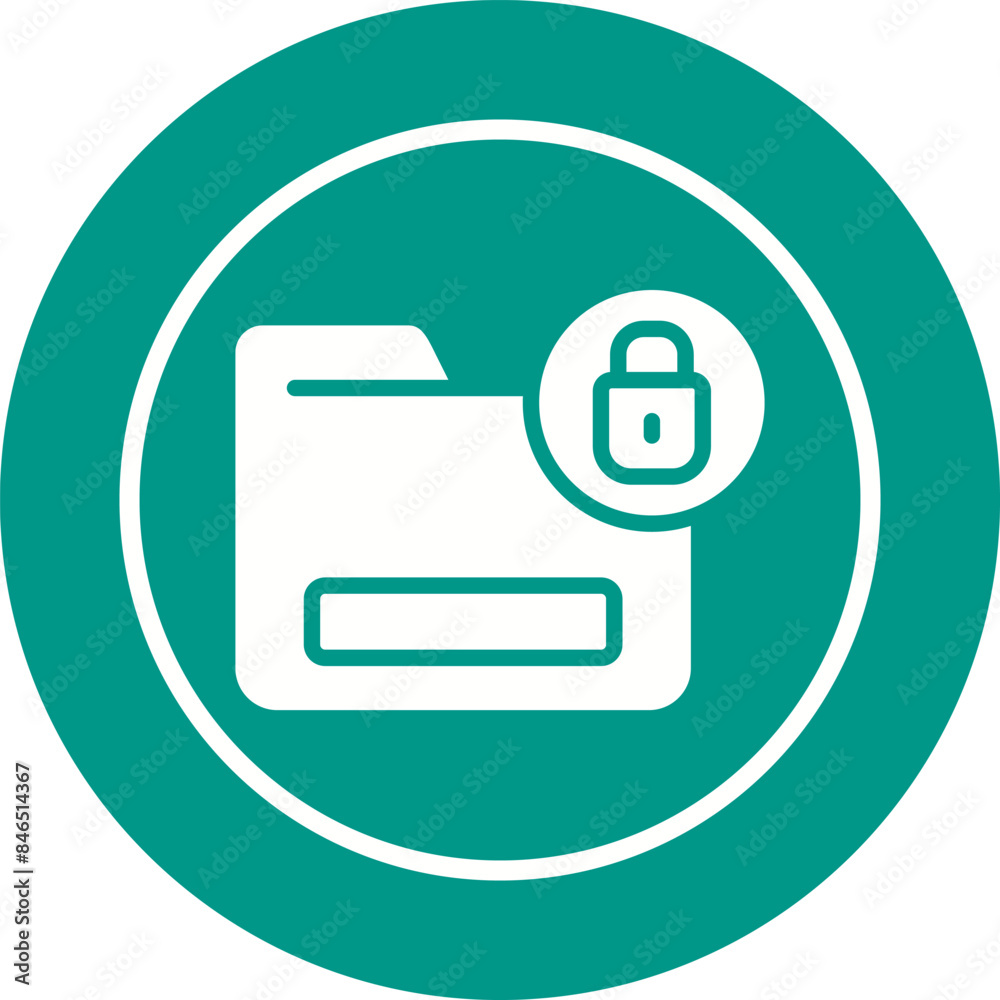 Document Encryption Vector Icon Document Encryption Vector Icon