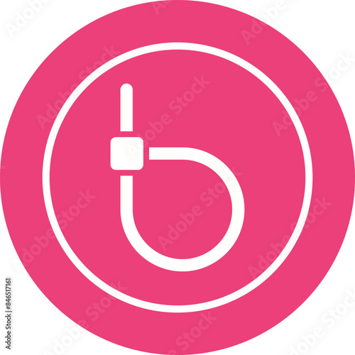 Cable Tie Fastening Tool Vector Icon