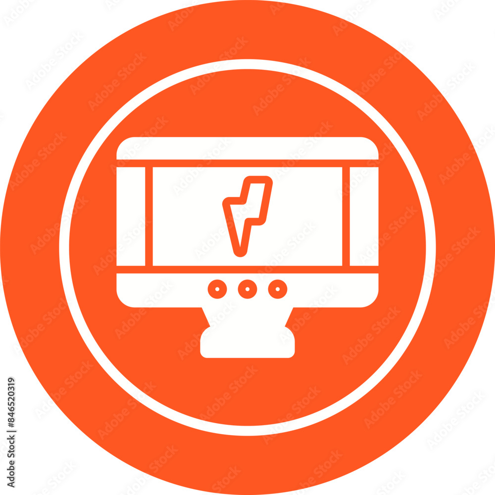 Thunderbolt Vector Icon Thunderbolt Vector Icon