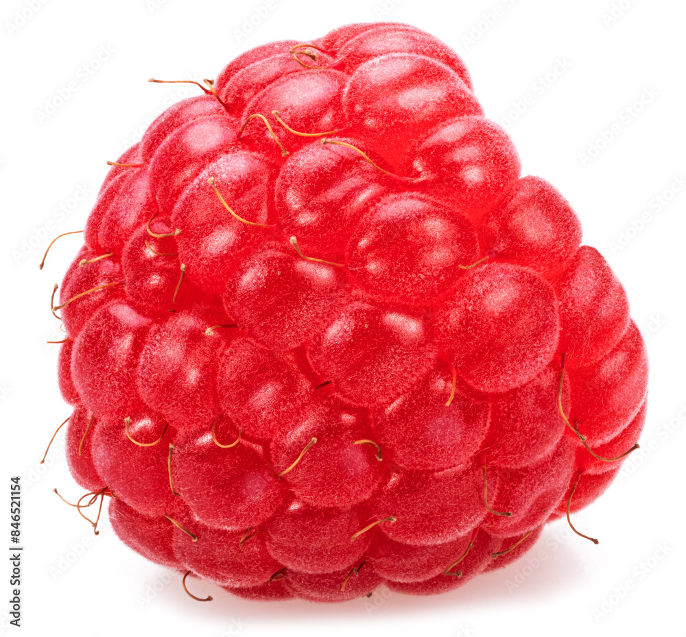 Ripe perfect raspberry isolated on white background. Ripe perfect raspberry isolated on white background.