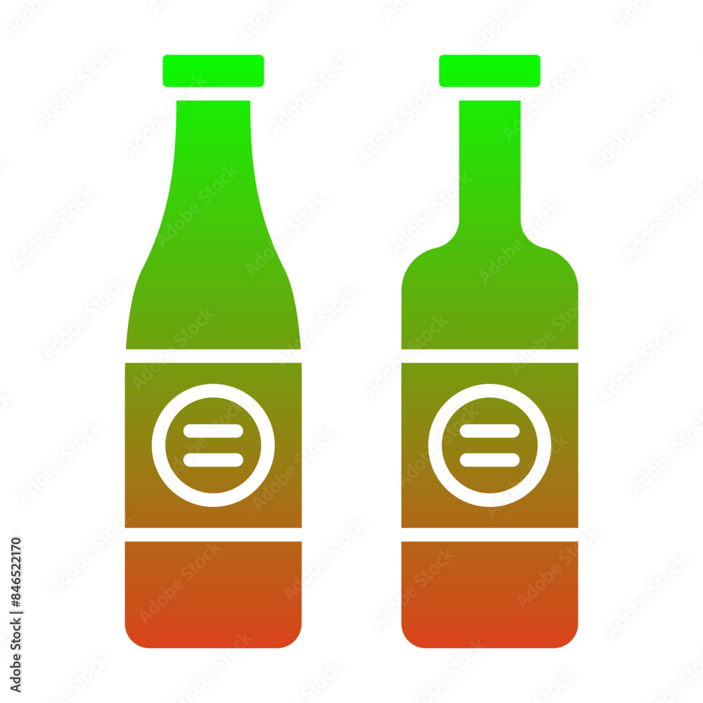 Wine Bottles Icon Wine Bottles Icon