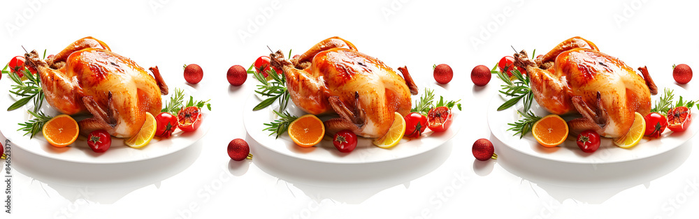 Beautiful Turkey platter centerpiece watercolor clipart illustration ...