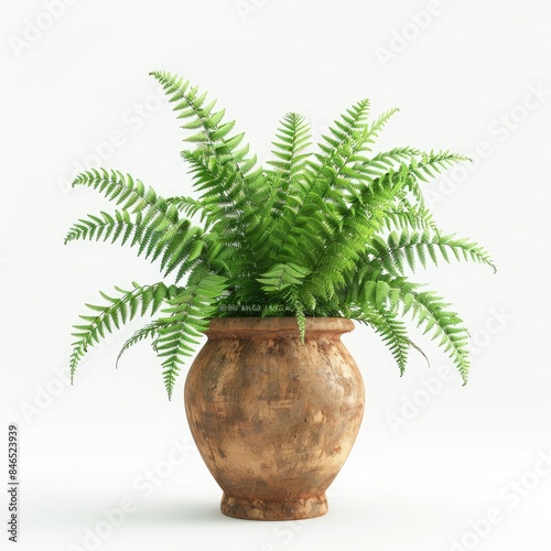 Rabbit's Foot Fern (Davallia fejeensis) with pot photo