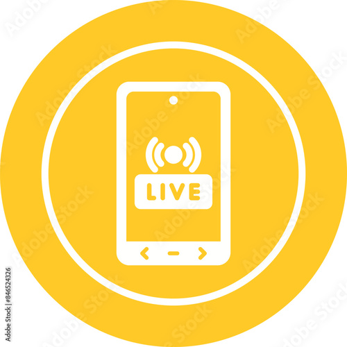 Live Streaming Vector Icon