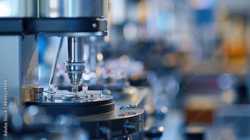 Close-up of precision instruments in a high-tech lab