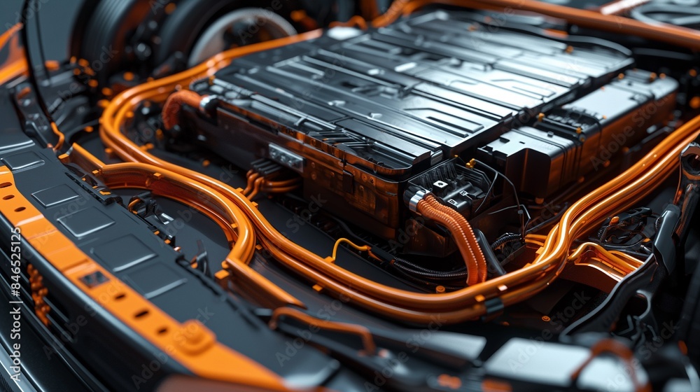 An in-depth look at the battery pack of an electric vehicle (EV), illustrating the developments in EV maintenance and technology An in-depth look at the battery pack of an electric vehicle (EV), illustrating the developments in EV maintenance and technology