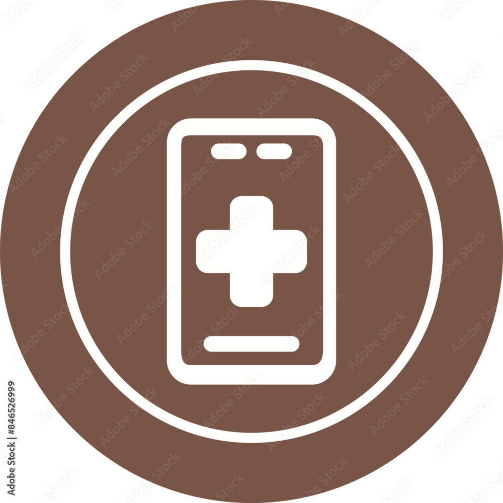 Fototapeta premium Medical App Vector Icon