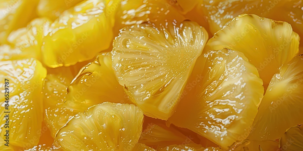 Many pieces of pineapple, close-up view, background, wallpaper. Many pieces of pineapple, close-up view, background, wallpaper.