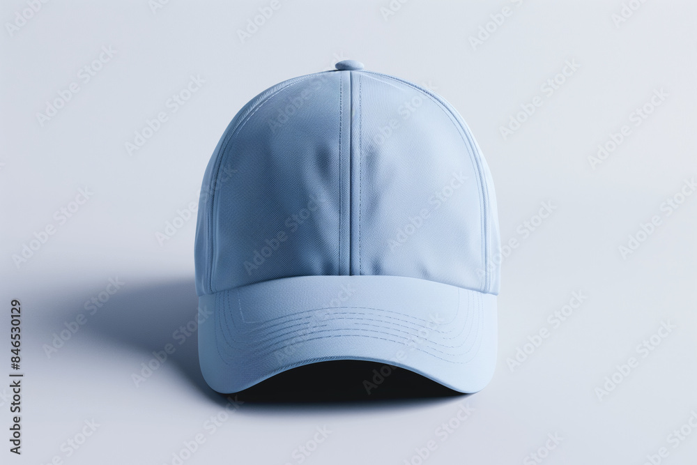 Blue Baseball Cap Mockup on Minimalist White Background: Empty Cap Mockup for Logo Placement - Blank Cap for Branding, Sportswear, and Fashion Design - Simple and Clean Product Display Blue Baseball Cap Mockup on Minimalist White Background: Empty Cap Mockup for Logo Placement - Blank Cap for Branding, Sportswear, and Fashion Design - Simple and Clean Product Display