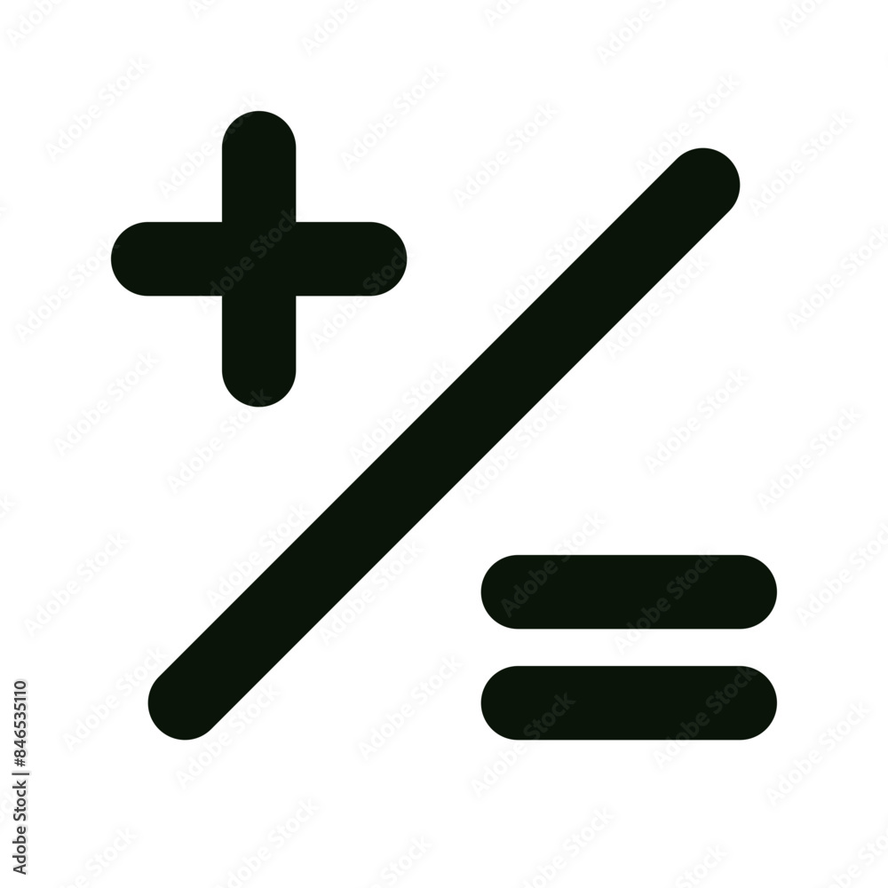 Obraz premium plus minus icon