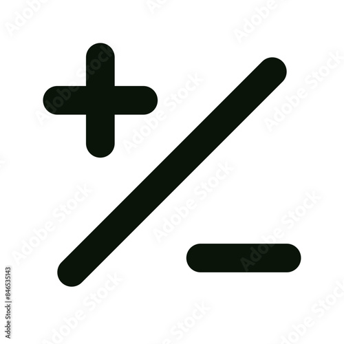 plus and minus signs