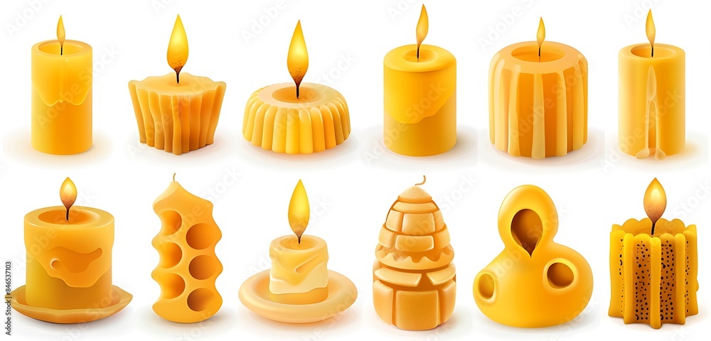 bundles of the candle background isolated on the white background with litting up the candle abstract background bundles of the candle background isolated on the white background with litting up the candle abstract background