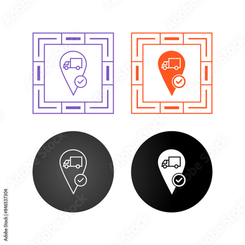 Valid Destination Vector Icon