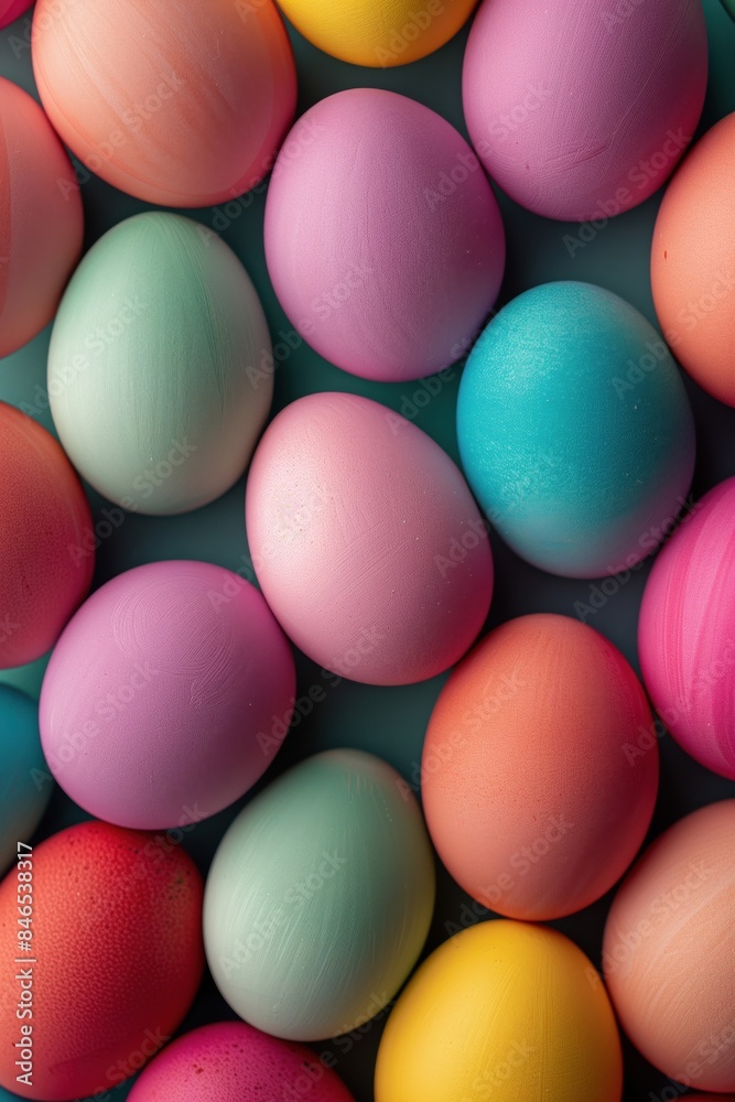 Colorful Pastel Easter Eggs Colorful Pastel Easter Eggs