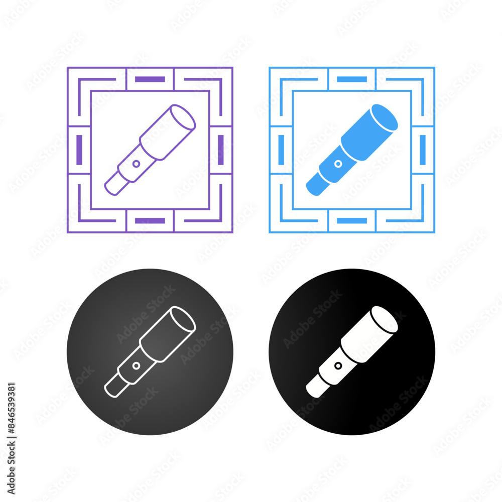 Obraz premium Telescope Vector Icon