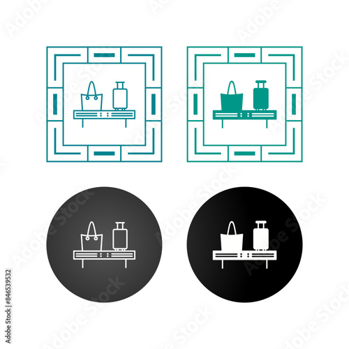 Luggage Carousel Vector Icon