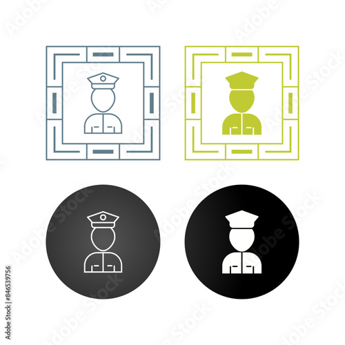 Airport Security Vector Icon
