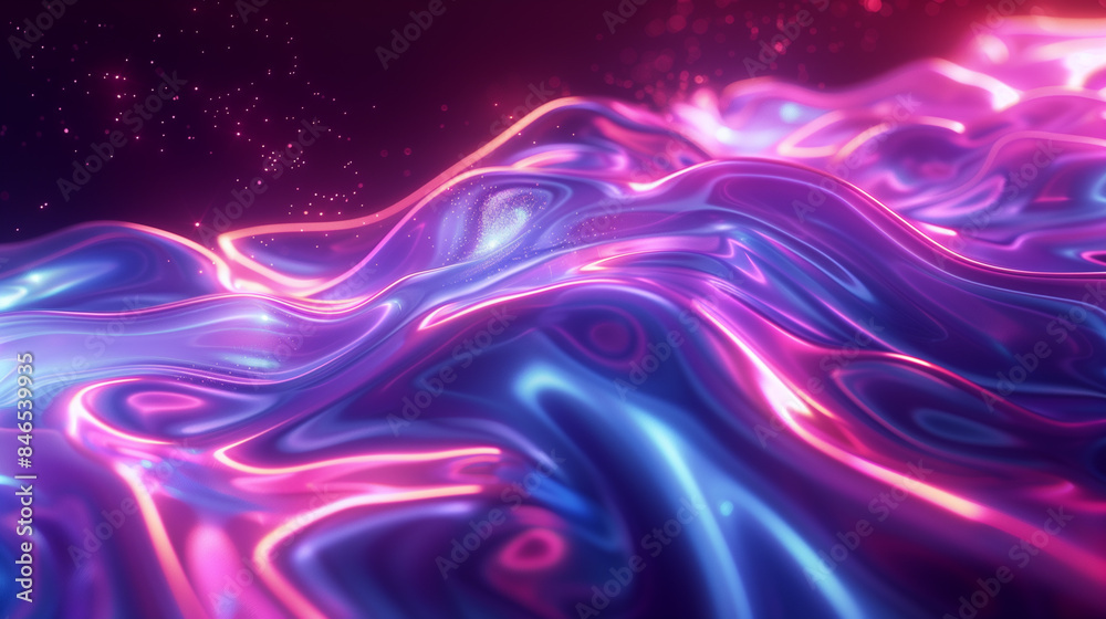 Colorful abstract background with waves and particles. Colorful abstract background with waves and particles.