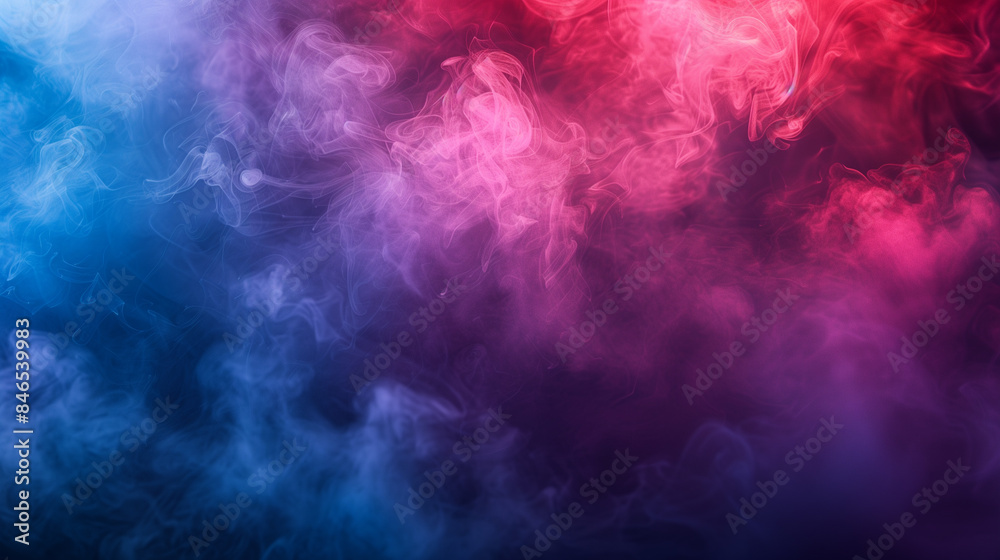 Red, purple smoke on dark background Red, purple smoke on dark background