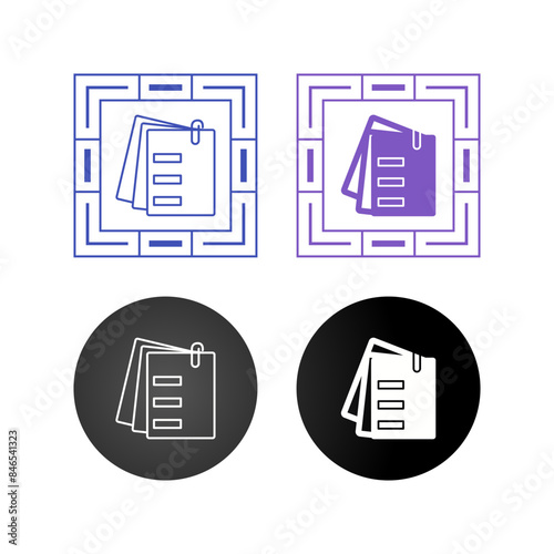 Attached Documents Vector Icon