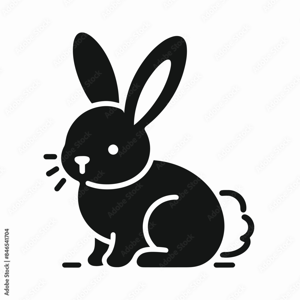 Elegant Grayscale Rabbit Styling Elegant Grayscale Rabbit Styling