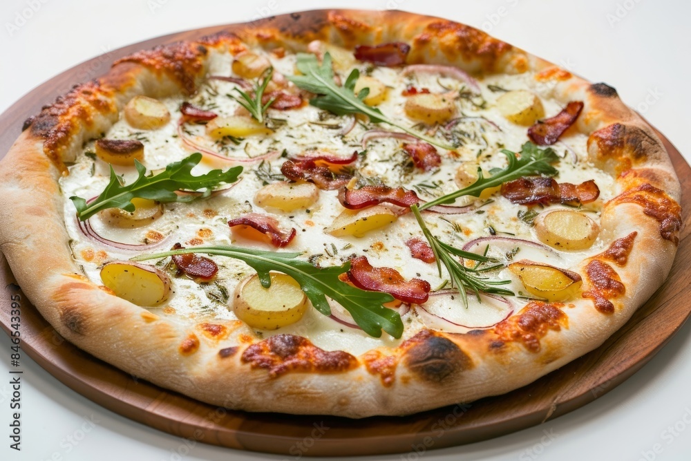 Scrumptious Bacon and Potato Pizza with Crispy Bacon and Fragrant Rosemary Scrumptious Bacon and Potato Pizza with Crispy Bacon and Fragrant Rosemary