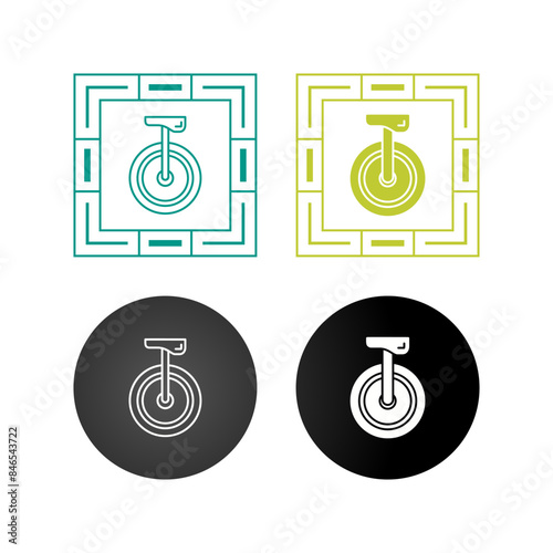 Unicycle Vector Icon