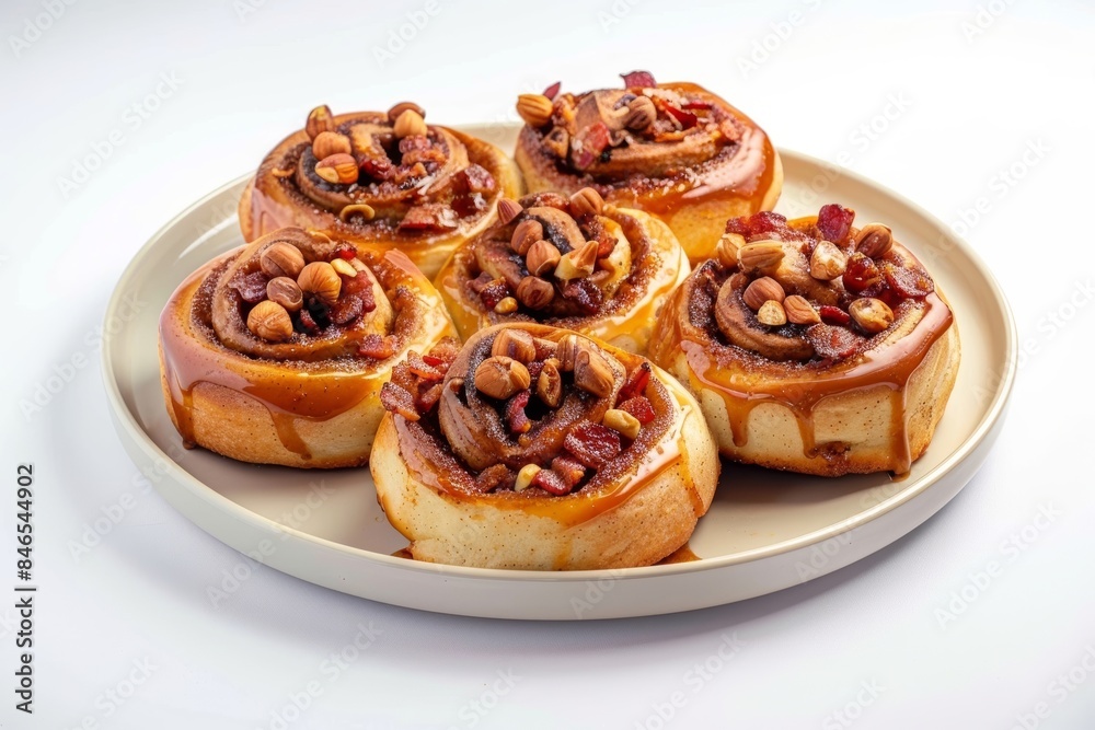 Decadent Bourbon Glazed Bacon and Hazelnut Cinnamon Buns Decadent Bourbon Glazed Bacon and Hazelnut Cinnamon Buns