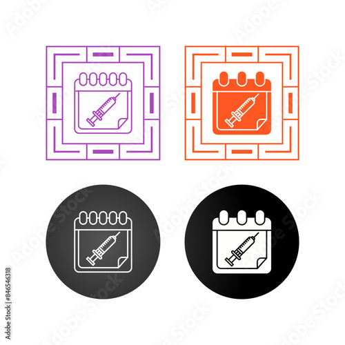 Vaccine Time Vector Icon