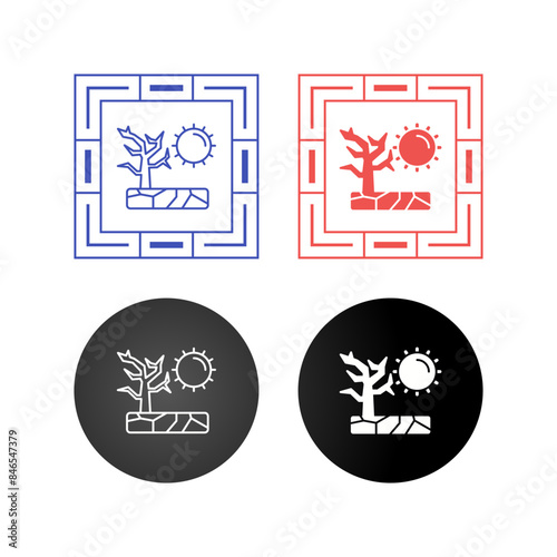 Drought Vector Icon