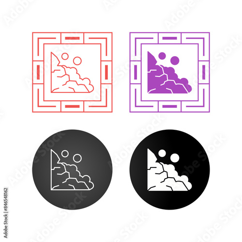 Landslide Vector Icon