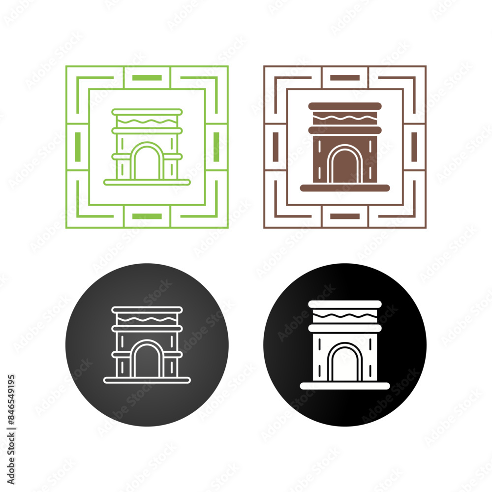 Fototapeta premium Arch Vector Icon