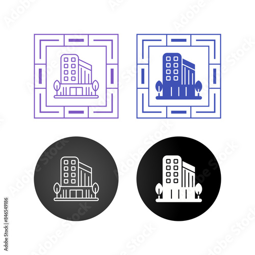 Office Building Vector Icon
