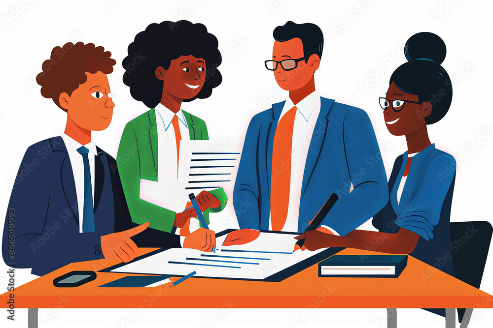 Diverse group of individuals actively engaging Diverse group of individuals actively engaging