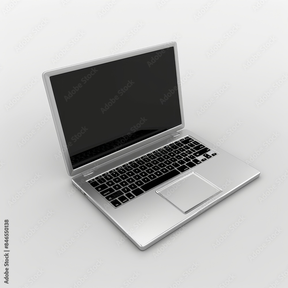 New Opened NoteBook. Portable Computer. Laptop. On the white background. New Opened NoteBook. Portable Computer. Laptop. On the white background.