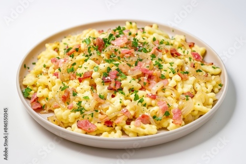 Mouthwatering Bacon Onion Spätzle with Crisp Bacon and Sautéed Onions