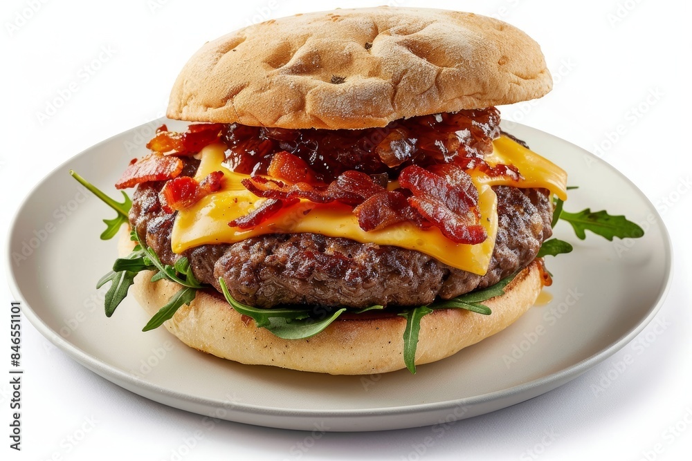 Appetizing Bacon Jam Burger with Tantalizing Aromas Appetizing Bacon Jam Burger with Tantalizing Aromas
