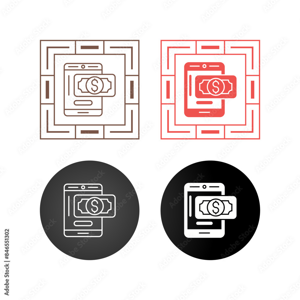 Online Payment Vector Icon Online Payment Vector Icon